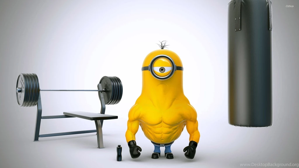 Bodybuilder Minion With Boxing Gloves Wallpapers Funny Wallpapers ...