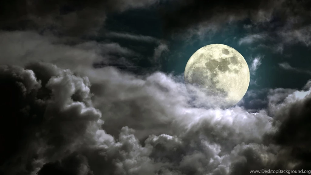 3006) Dark Forest Moon Widescreen Backgrounds Wallpapers Attachment ...