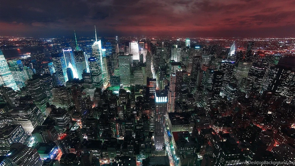 Skyscrapers: New York City Lights Night Skyscrapers Cityscapes ...