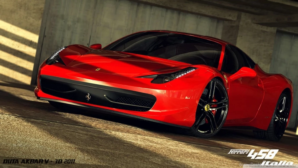 Ferrari 458 Italia 3D Max Wallpapers