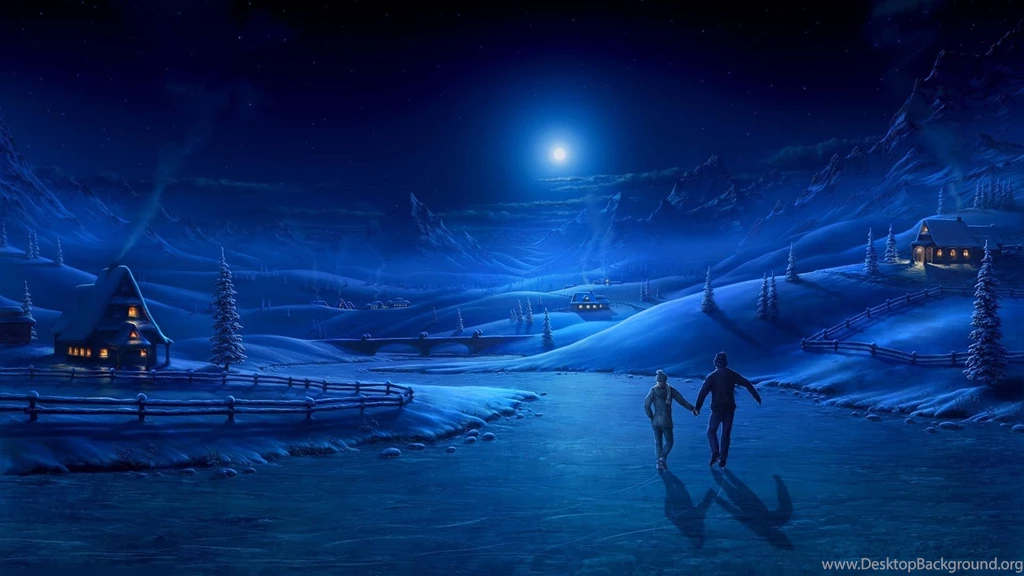 Winter Cool Good Night Best Couple Walks