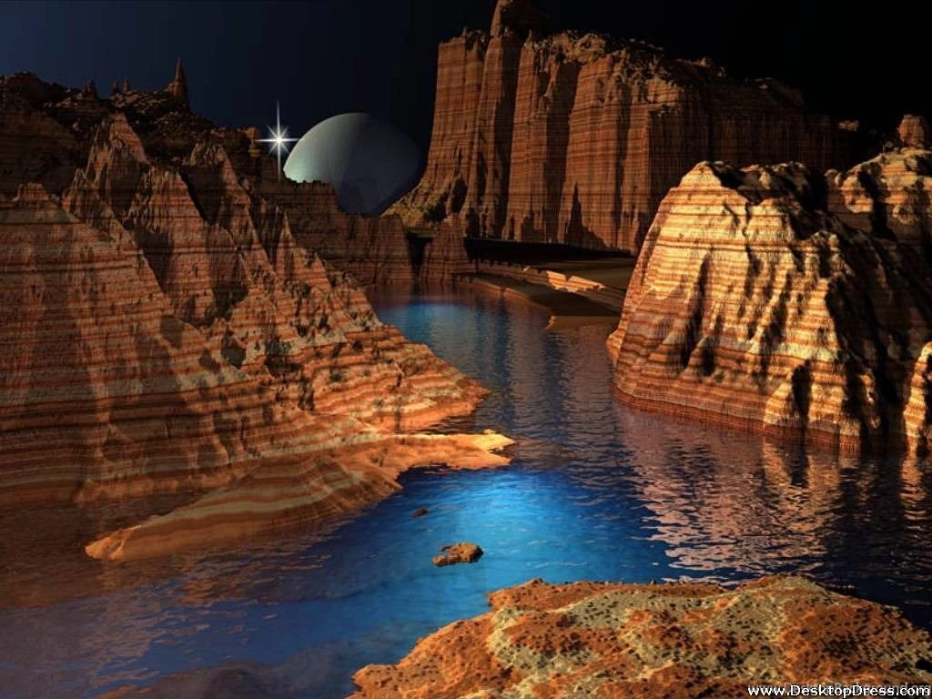 Desktop Wallpapers » 3D Backgrounds » Cool Night » Www ...