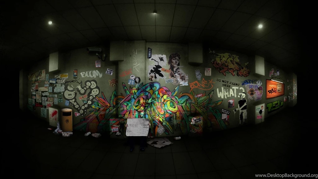 Alone Graffiti Widescreen Hd Wallpapers (