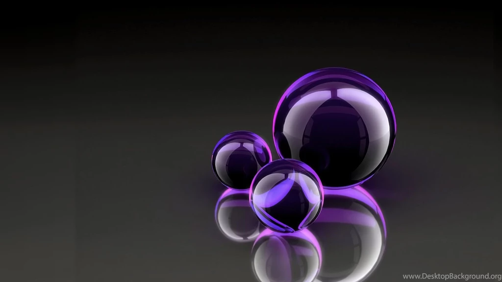 Balls Purple 3D HD Image