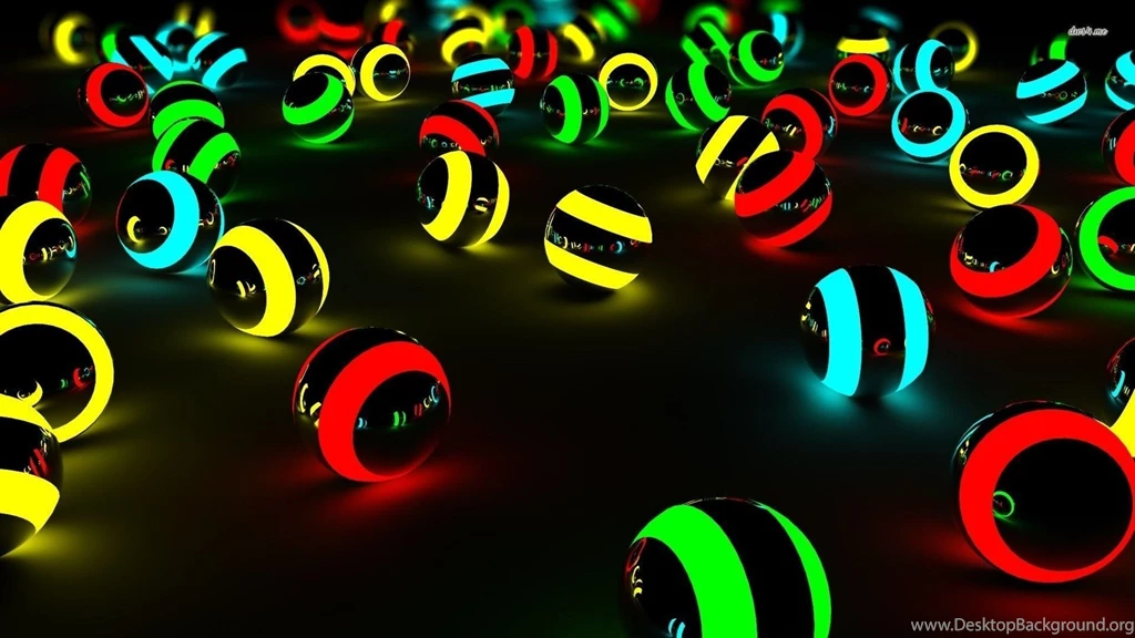 Neon Spheres Wallpapers 3D Wallpapers