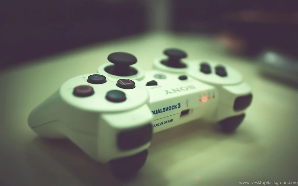 Technology, PlayStation, Macro, Controllers, PS3, White Joystick ...