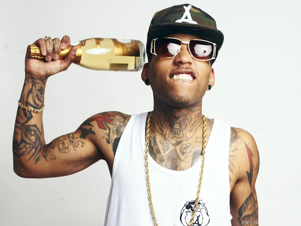 KID INK Rapper Rap Hip Hop Disc Jockey D j 1kink Gangsta Tattoo ...