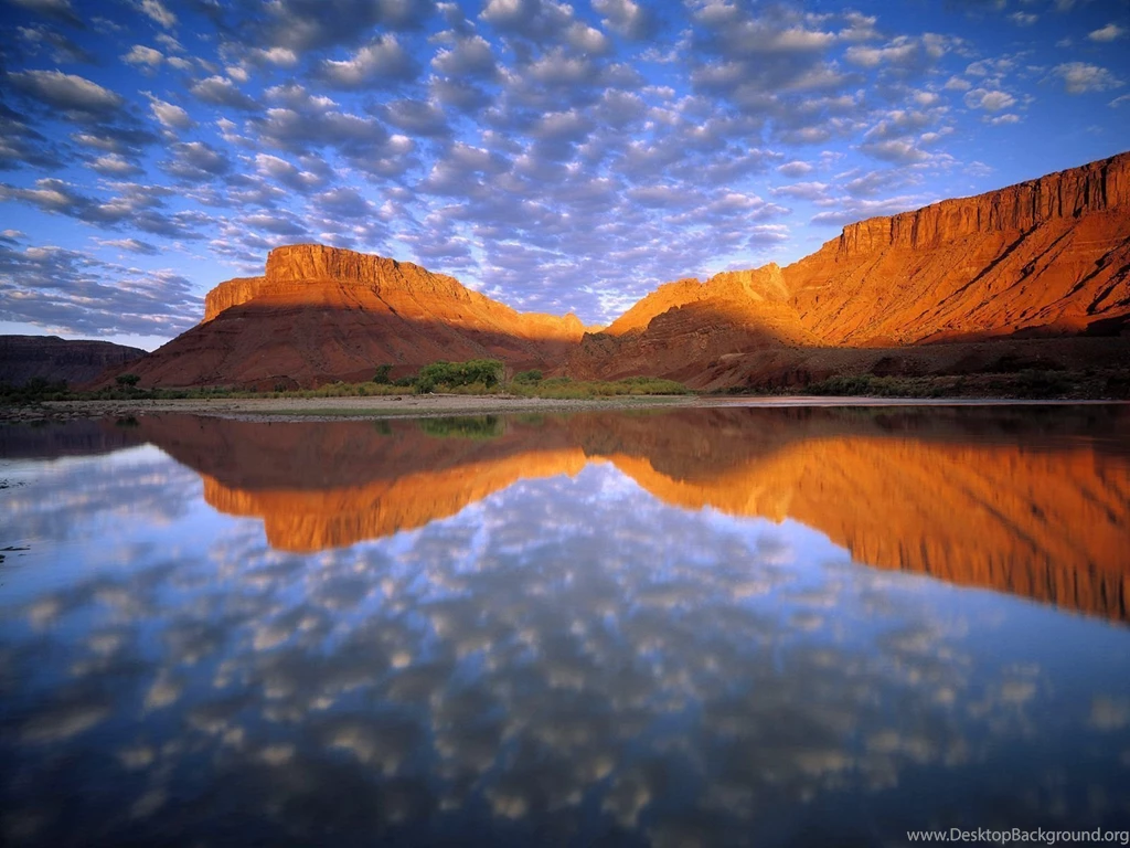 Buttermilk Clouds Colorado River Wallpapers