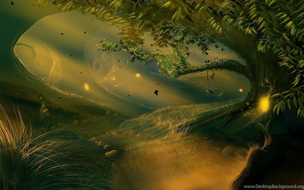 Enchanted Forest Desktop Wallpaper, Enchanted Forest Backgrounds ...