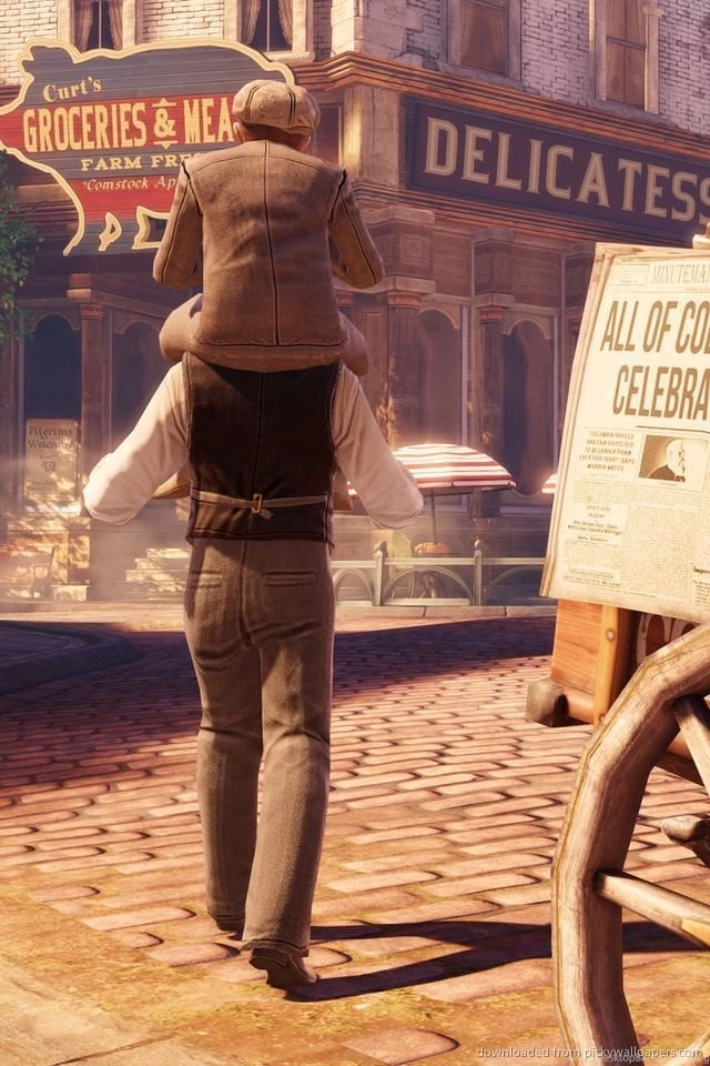 Download Bioshock Infinite Signs Wallpapers For iPhone 4