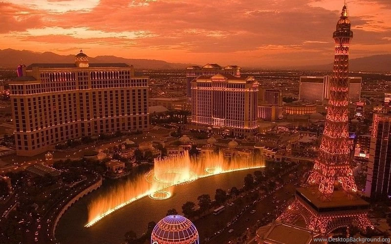 Cityscapes Las Vegas Bellagio Casino Paris Las Vegas Caesars ...