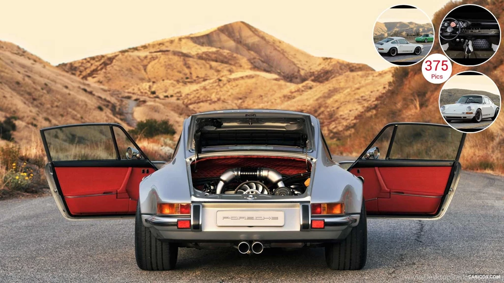Singer Porsche 911 Silver Rear