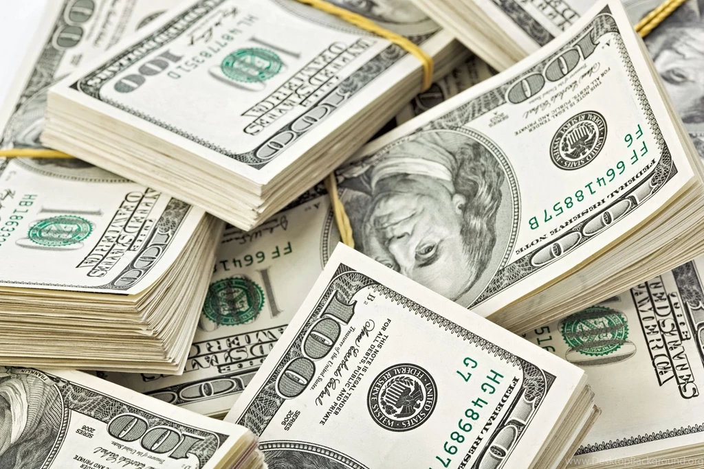 Dollar Money In A Bundle