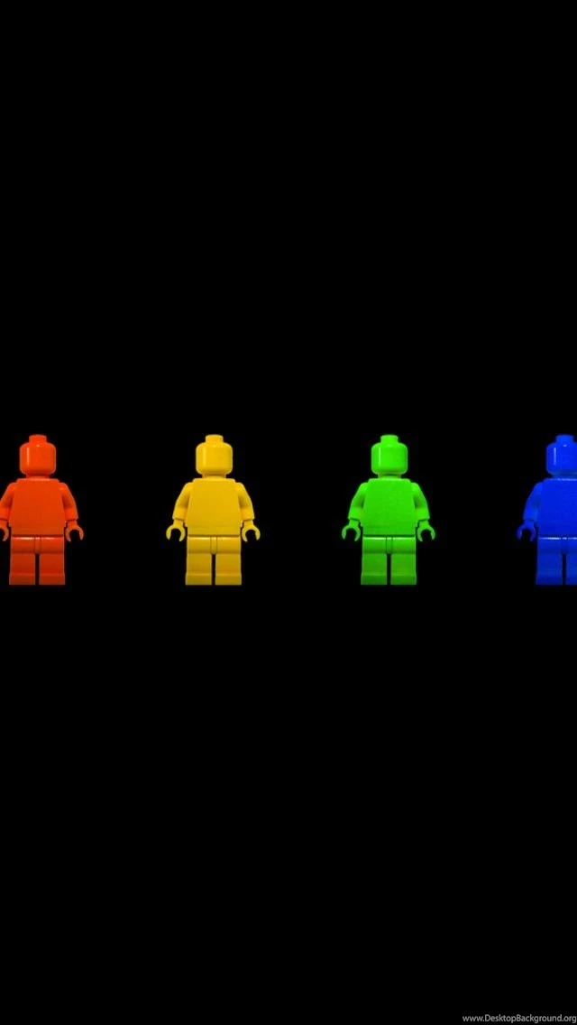 Colorful Lego Figures iPhone 5 Wallpapers