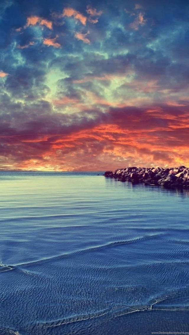 Calm Ocean Water iPhone 5 Wallpapers