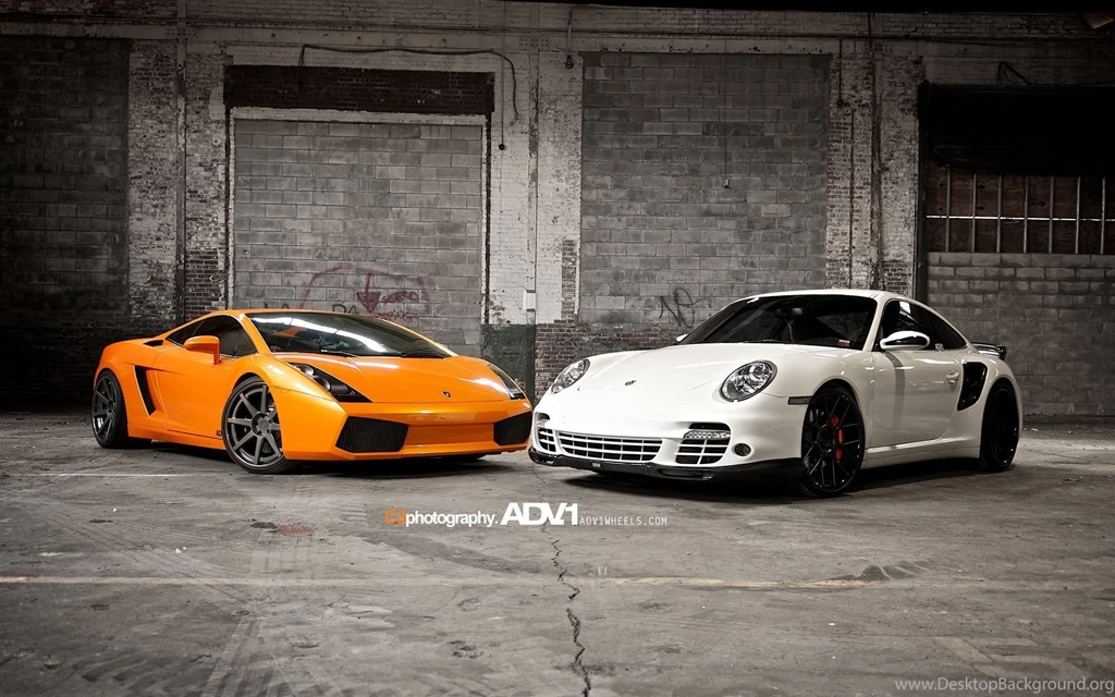 Lamborghini Gallardo And Porsche 997 TT Wallpapers