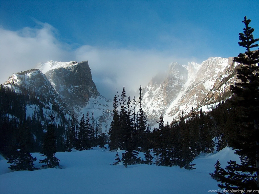 Hallett Peak At Dawn, Rocky Mountain National Park, Colorado ...