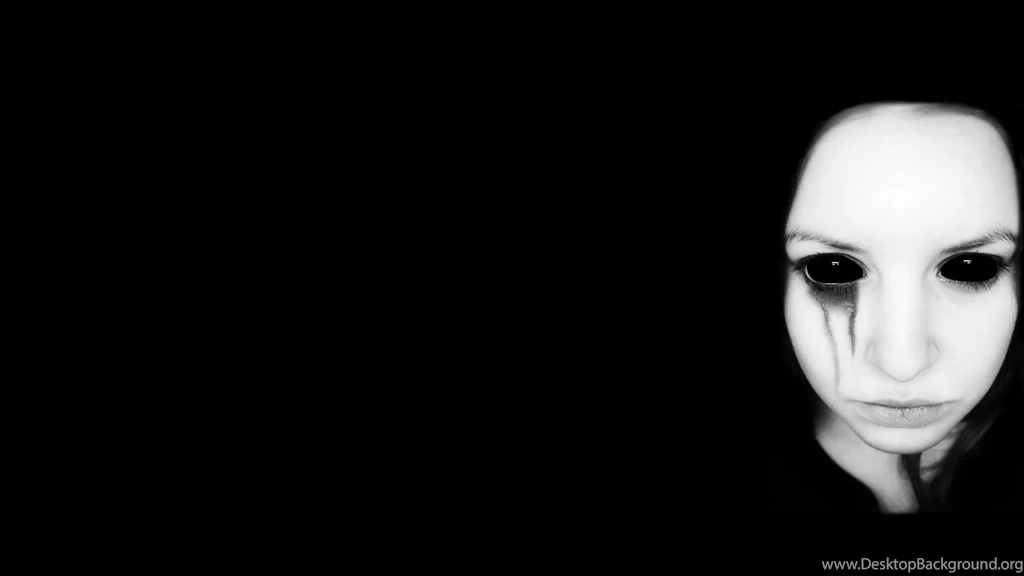 Creepy Girl With Black Eyes HD Wallpapers
