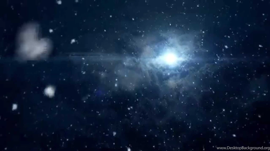 SNOW FALLING CLOUDY NIGHT SKY BRIGHT STAR \ MOON BACKGROUND ...