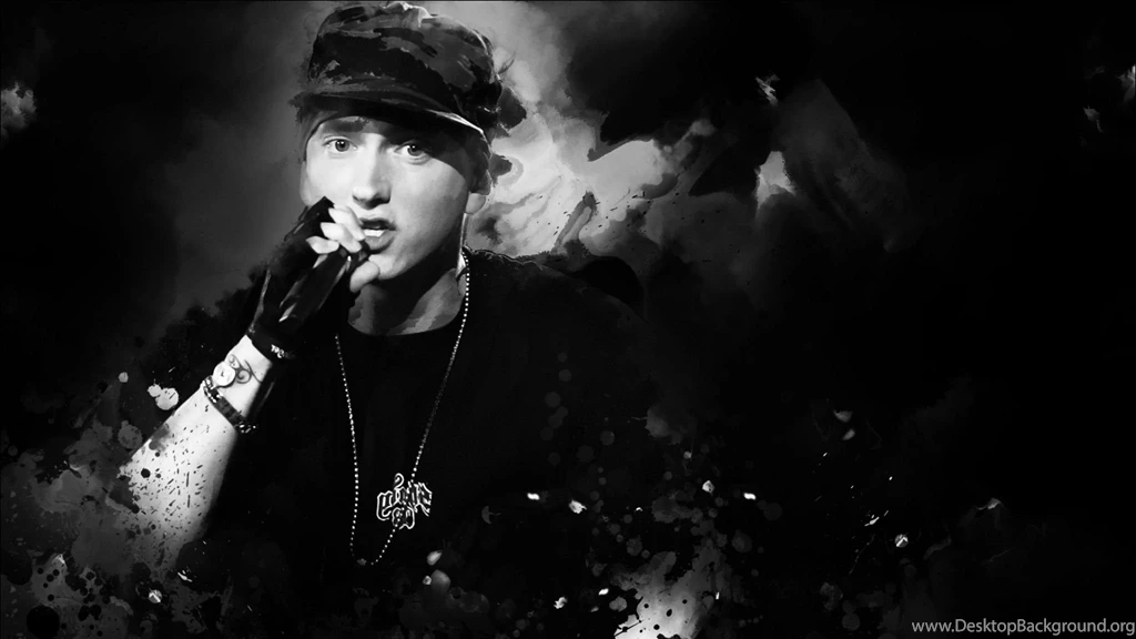 Download Wallpapers 2048x1152 Eminem, Rap, Hip hop, Celebrity, Bw ...