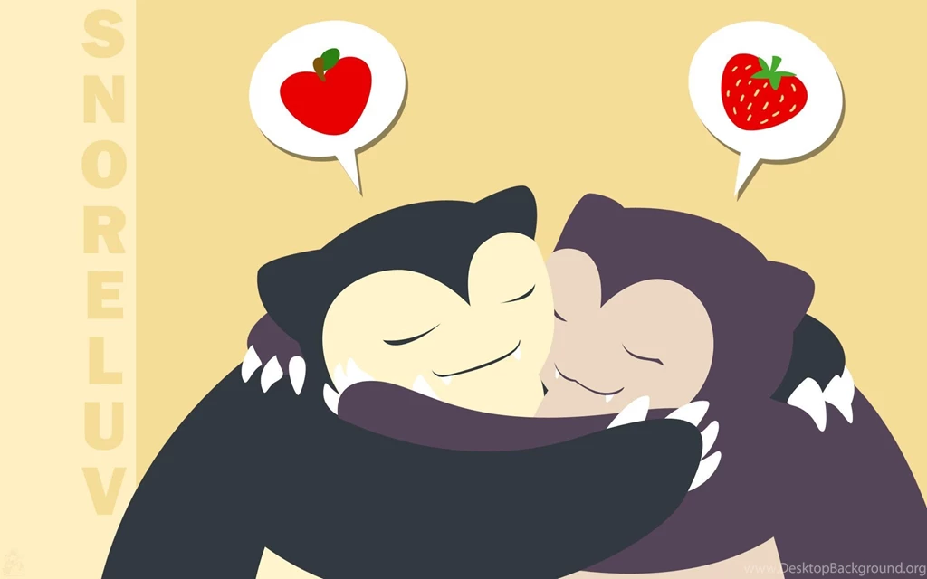 Pokemon Video Games Love Minimalistic Snorlax Anime Simple Hugging ...