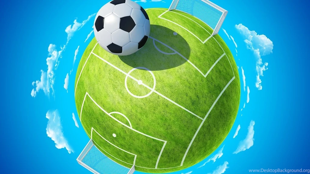 Wallpapers Planet, Ball, Soccer, Field, Clouds, Football Desktop ...