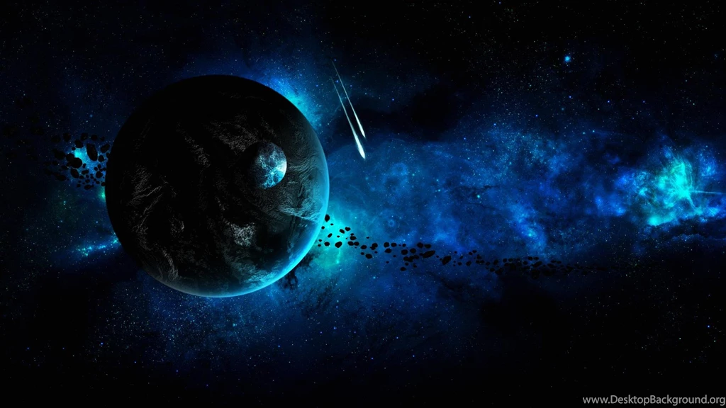 Wallpapers Blue Space Scene 1920 X 1080 Planets Stars Galaxies ...