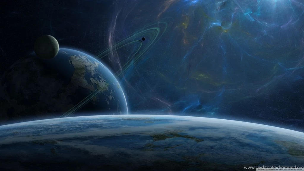 Fantasy Blue Space HD Desktop Wallpapers : Widescreen : High ...