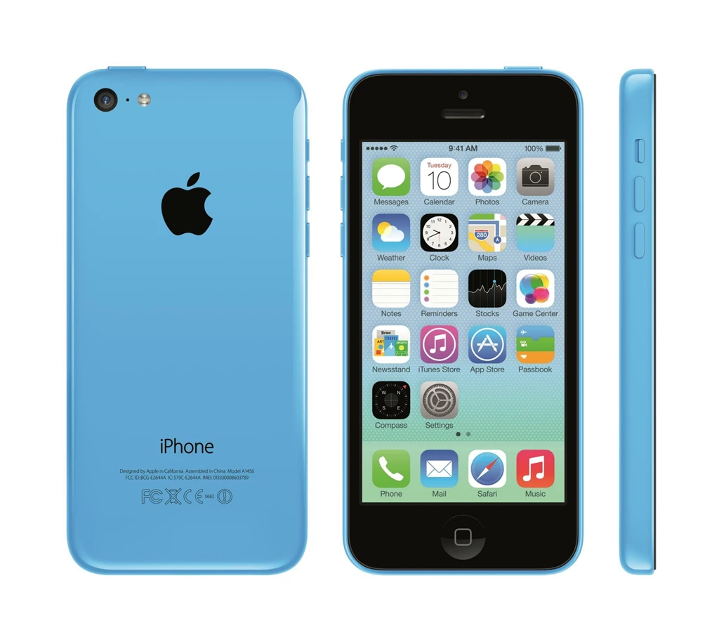 Iphone 5C Blue On A White Backgrounds Wallpapers And Images ...