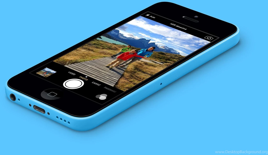 Blue Iphone 5C On A Blue Backgrounds Wallpapers And Images ...