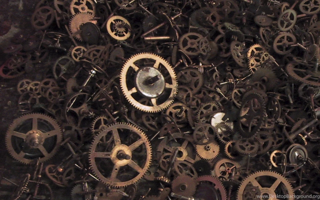 Mechanism Gears Nuts Steampunk Wallpapers