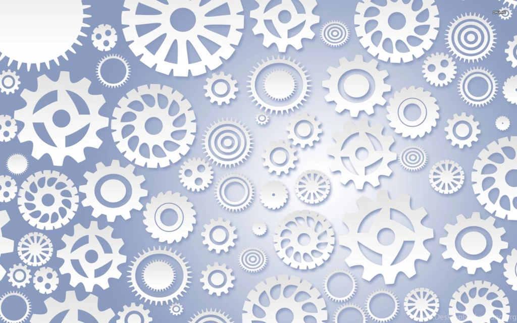 White Gears Wallpapers Digital Art Wallpapers