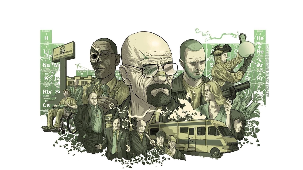 Download 1920x1080 HD Wallpapers Breaking Bad Heisenberg Drawn ...