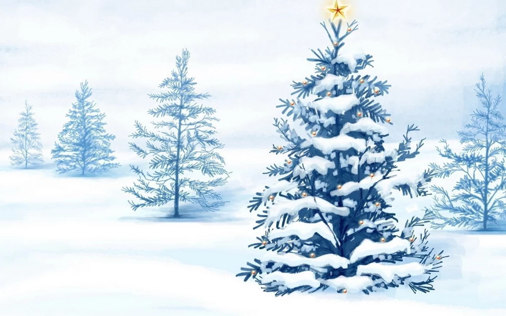 Animated Christmas Tree In Winter Photos Of Animated Xmas ...
