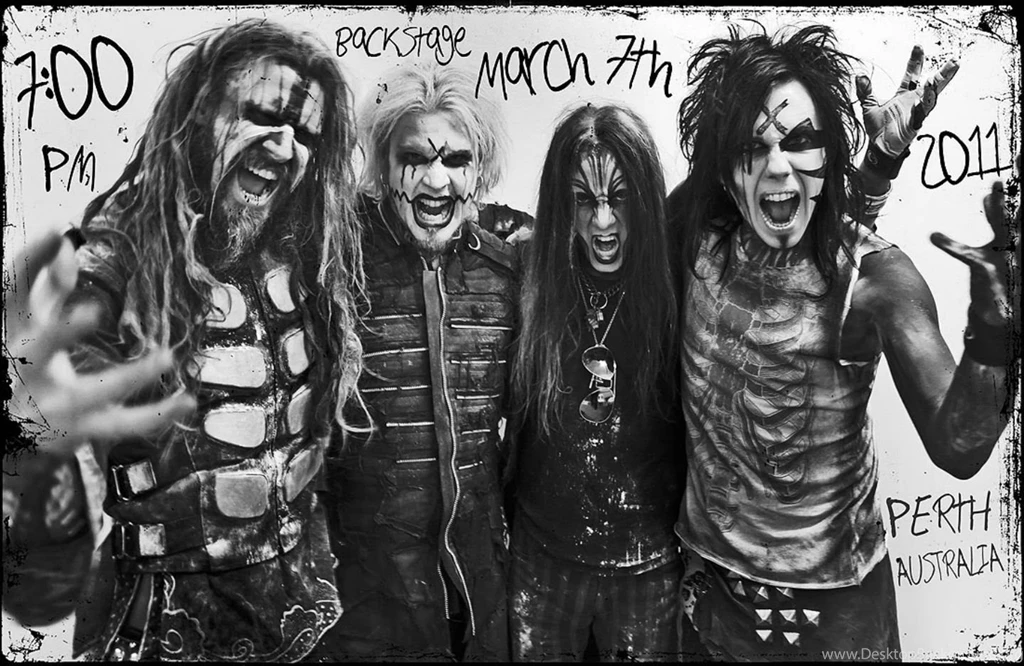 ROB ZOMBIE Industrial Metal Heavy White zombie Rob Zombie White ...