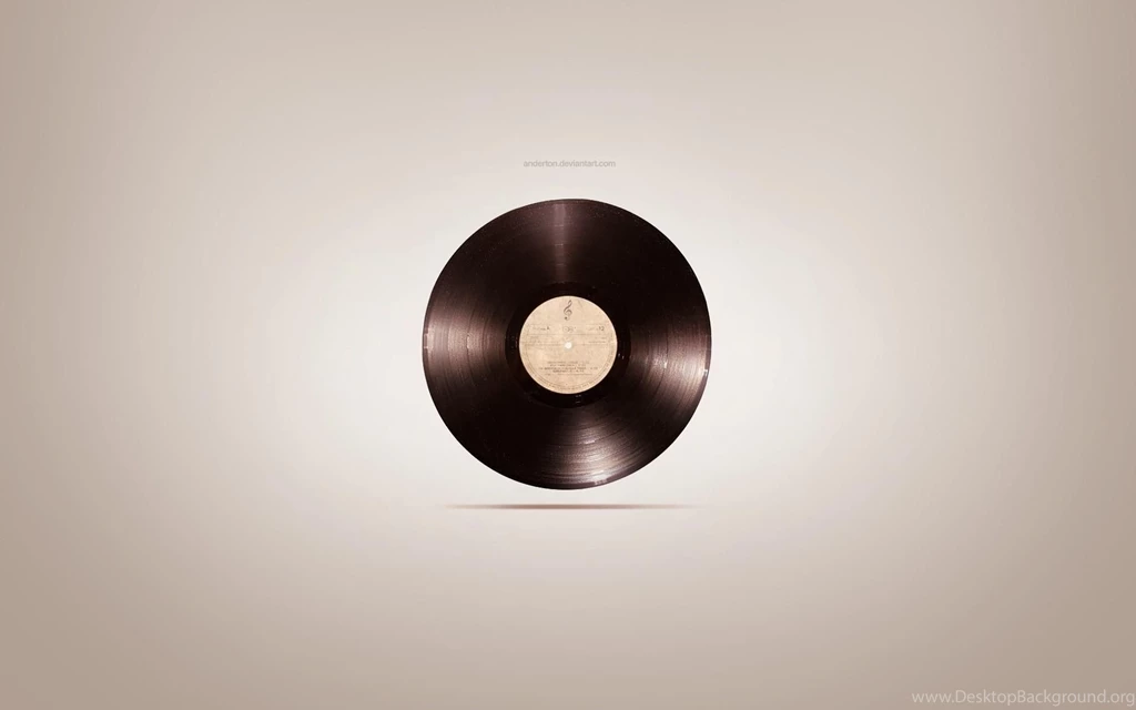 Minimalistic Music Retro Record Vinyl Simple Backgrounds Wallpapers ...