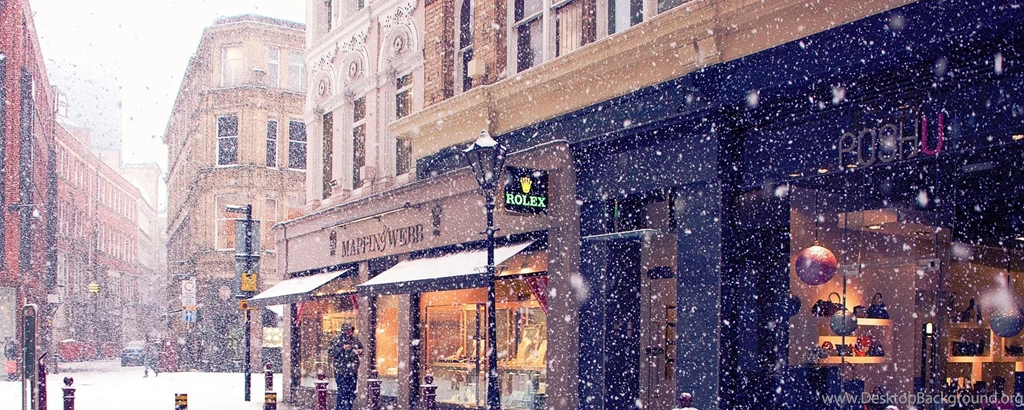 Download Wallpapers 2560x1024 City, Winter, Europe, Street, Snow ...