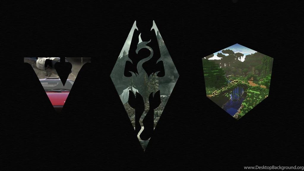 GTA:V, Skyrim, Minecraft Wallpapers I Made [1600x900] : Wallpapers