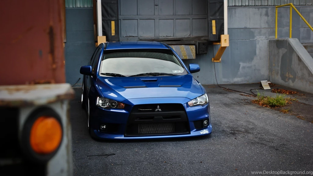 Download Wallpapers Car, Wallpapers, Blue, Mitsubishi, Lancer ...