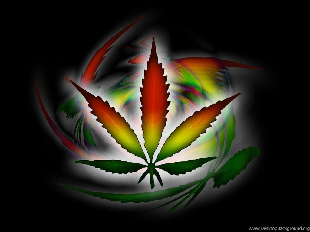 Trippy Pot Leafs Backgrounds