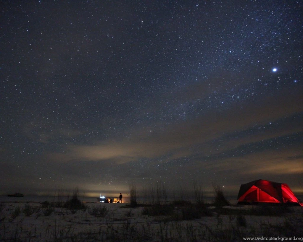 Beach Sand Stars People Tents Camping : Desktop And Mobile ...