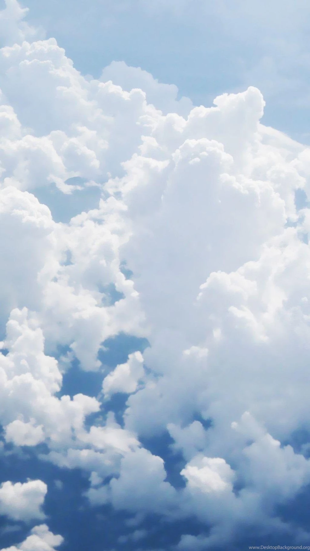 Puffy White Clouds iPhone 6 Wallpapers Download