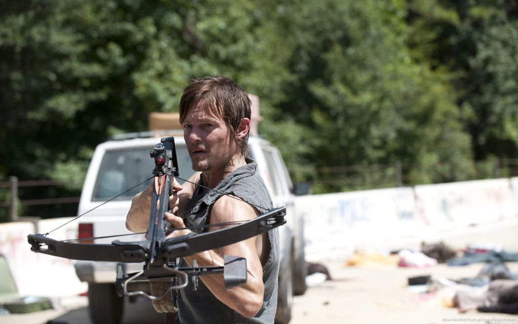 Download 1440x900 The Walking Dead Norman Reedus With A Crossbow ...