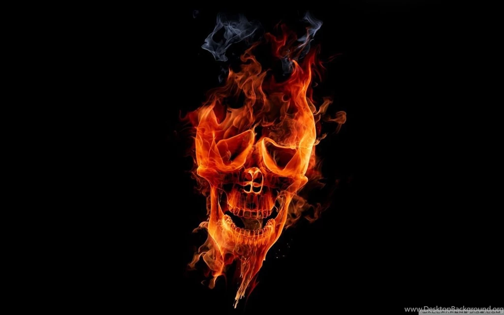 Fire Skull HD Desktop Wallpapers : High Definition : Fullscreen ...
