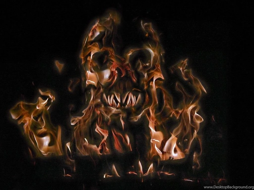 SEENWALL: Fire Skull Wallpapers Gallery
