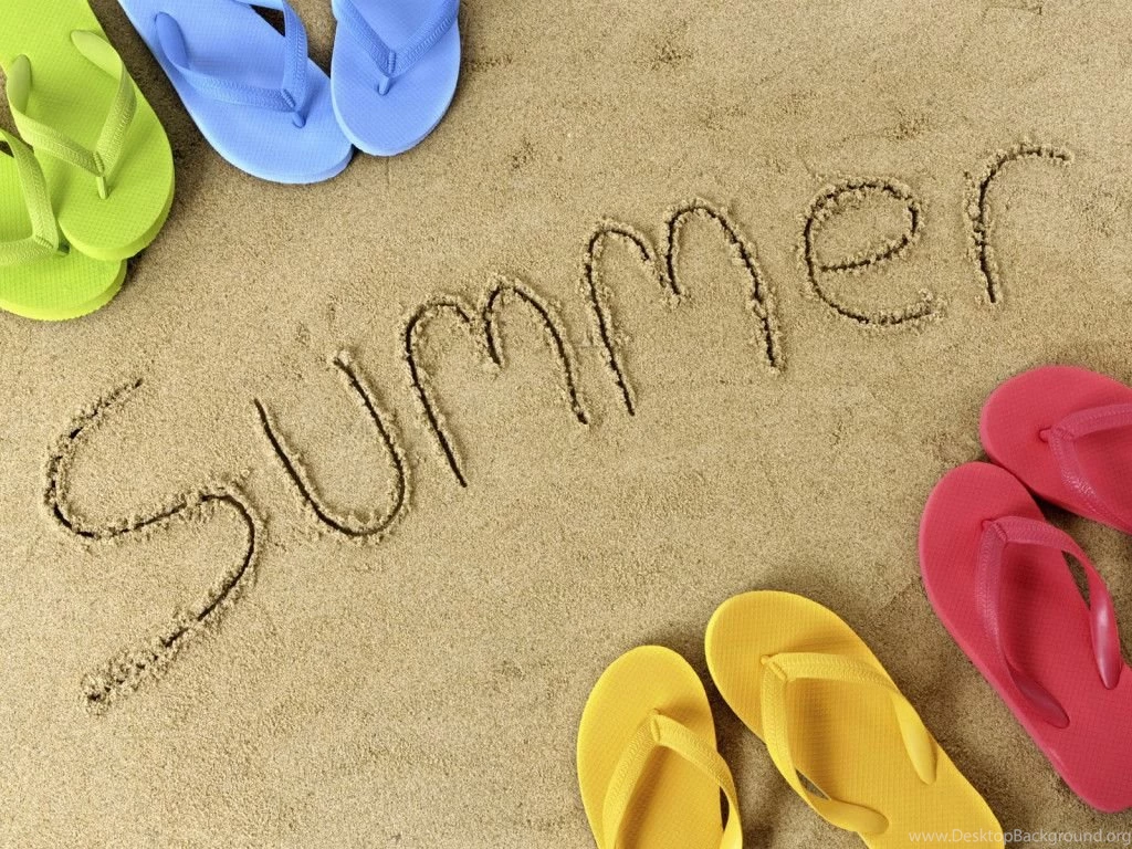 пляж, вьетнамки, сланцы, надпись, песок, Summer, лето, фото, обои ...