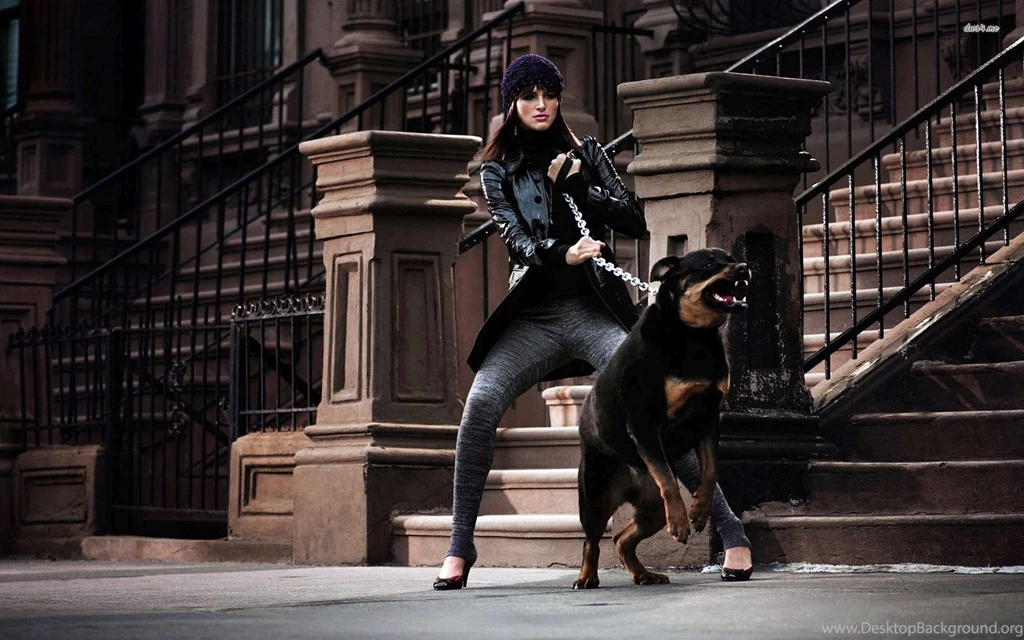 Woman And Her Rottweiler Wallpapers Photography Wallpapers