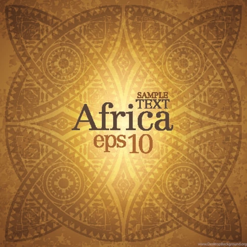 African Style Elements Backgrounds Vector Set 05 Vector ...
