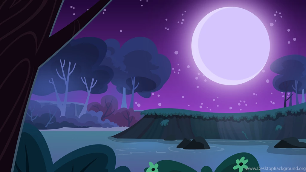 Backgrounds Canterlot Panorama (Night) By Hawk9mm On DeviantArt