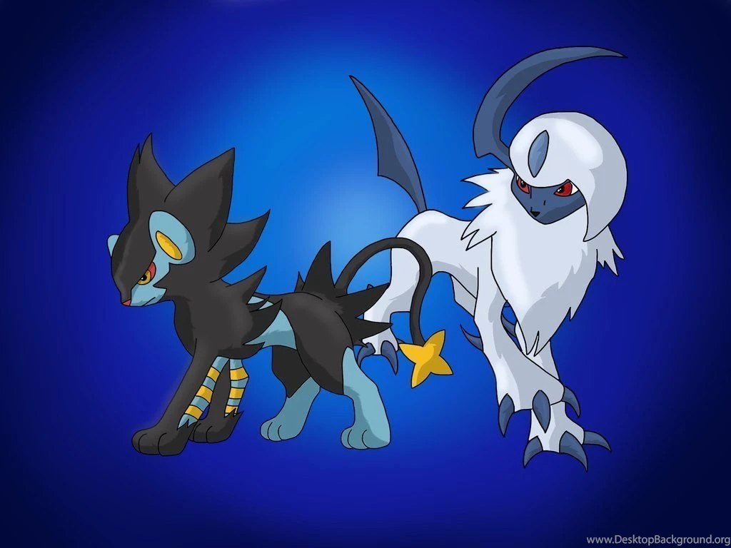 Absol And Luxray By SorrowFeather On DeviantArt